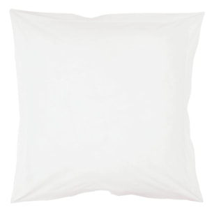 Taie d'oreiller unie avec point bourdon ton sur ton 'Lina' - Blanc