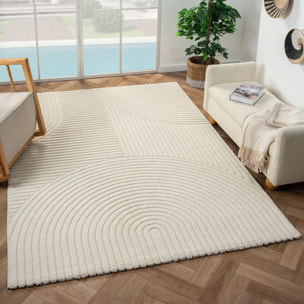 Tapis salon et chambre tissé motif simple VIBU