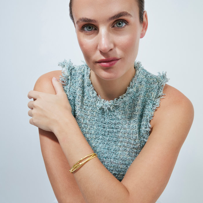 Pulsera Dini acabado oro amarillo 18k
