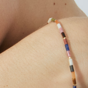 Pulsera de Turmalina Multicolor acabada en oro amarillo de 18K