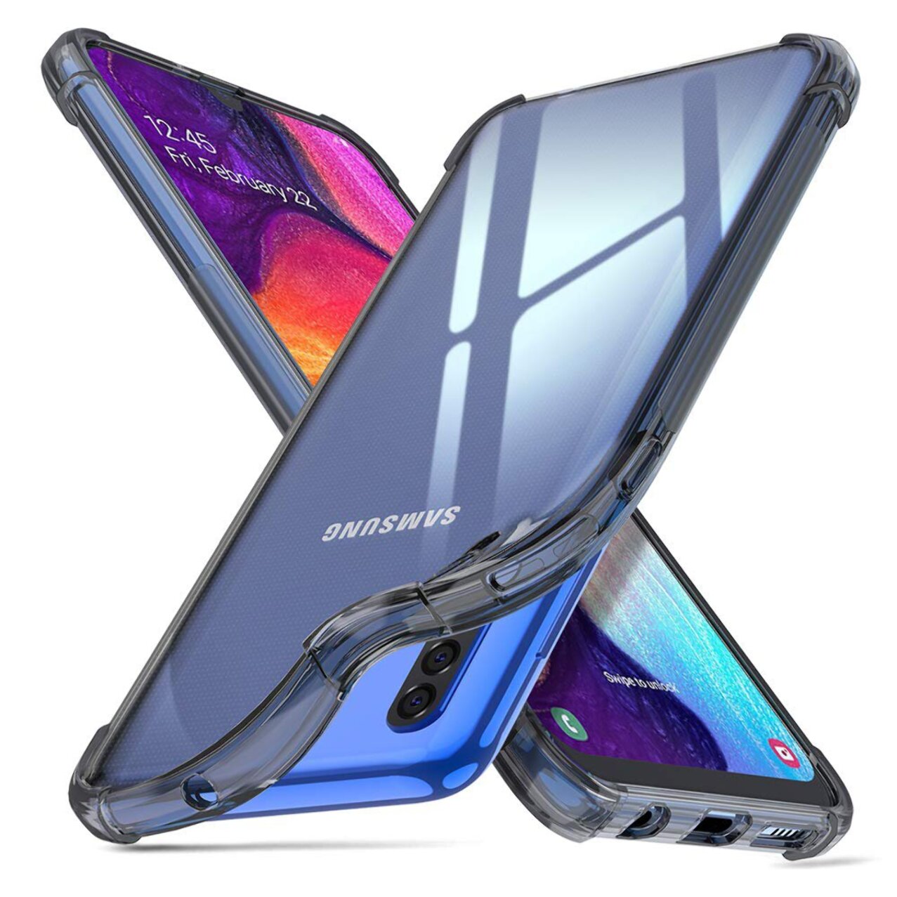 Coque Samsung Galaxy A50 Anti-Chocs avec Bords Renforcés en silicone Transparente