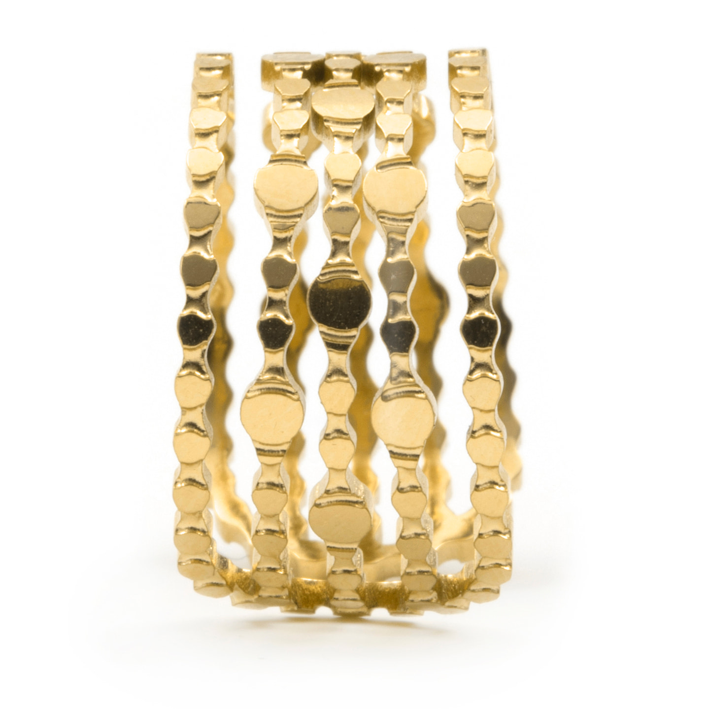 Anillo acabado en oro amarillo de 18K