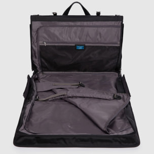 Piquadro Borsa porta abiti pieghevole in tessuto riciclato