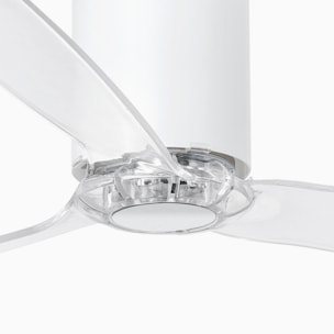 TUBE FAN M Ventilateur blanc mat/transparent DC