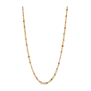 Collar acabado en oro amarillo de 18k