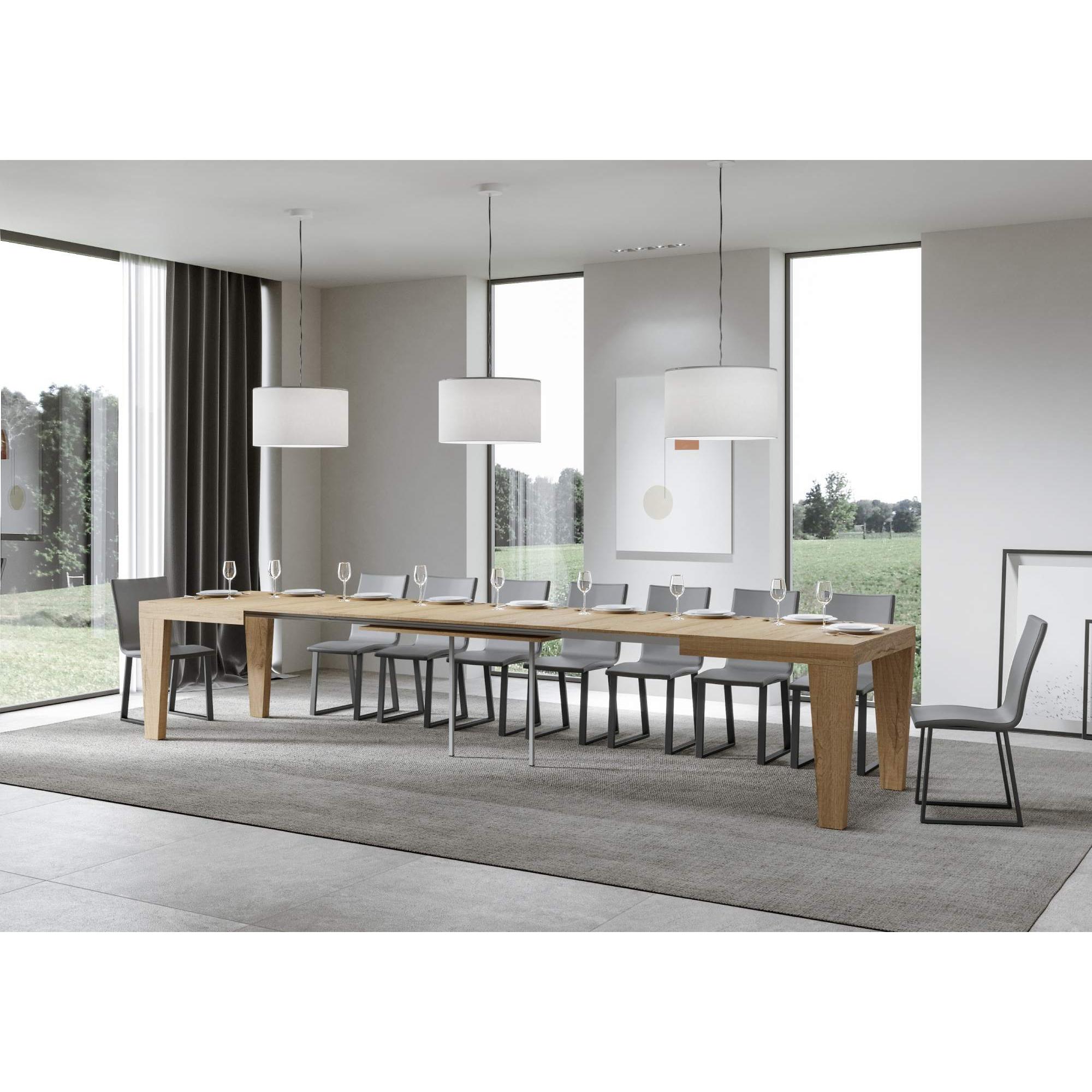 Mesa extensible 90x130/390 cm Spimbo Roble Natural