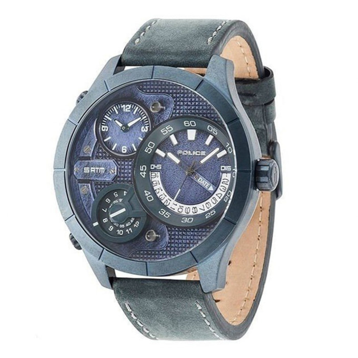 Reloj Police R1451254005 Hombre Analogico Cuarzo con Correa de Piel