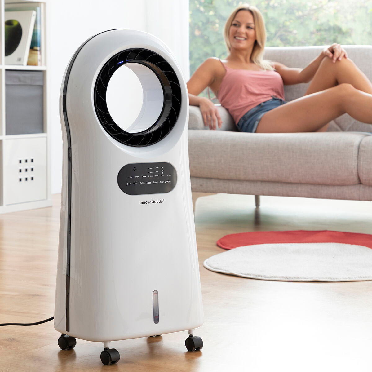 Condizionatore Evaporativo Ionizzatore senza Ventole con LED Evareer InnovaGoods