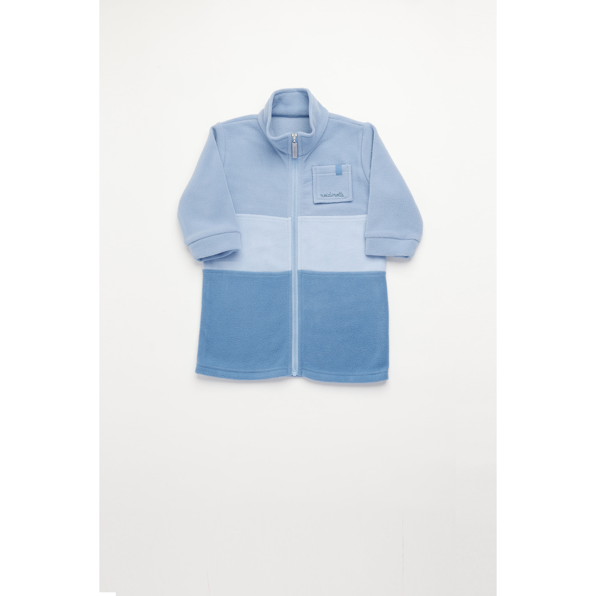 Vestaglia neonato giulio in pile con zip Noidinotte