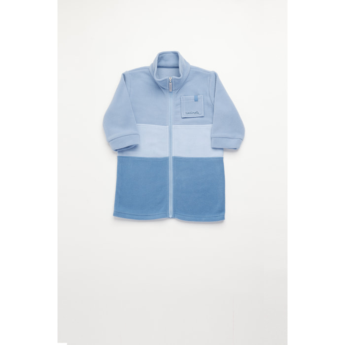 Vestaglia neonato giulio in pile con zip Noidinotte