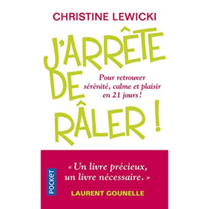 Lewicki, Christine | J'arrête de râler | Livre d'occasion