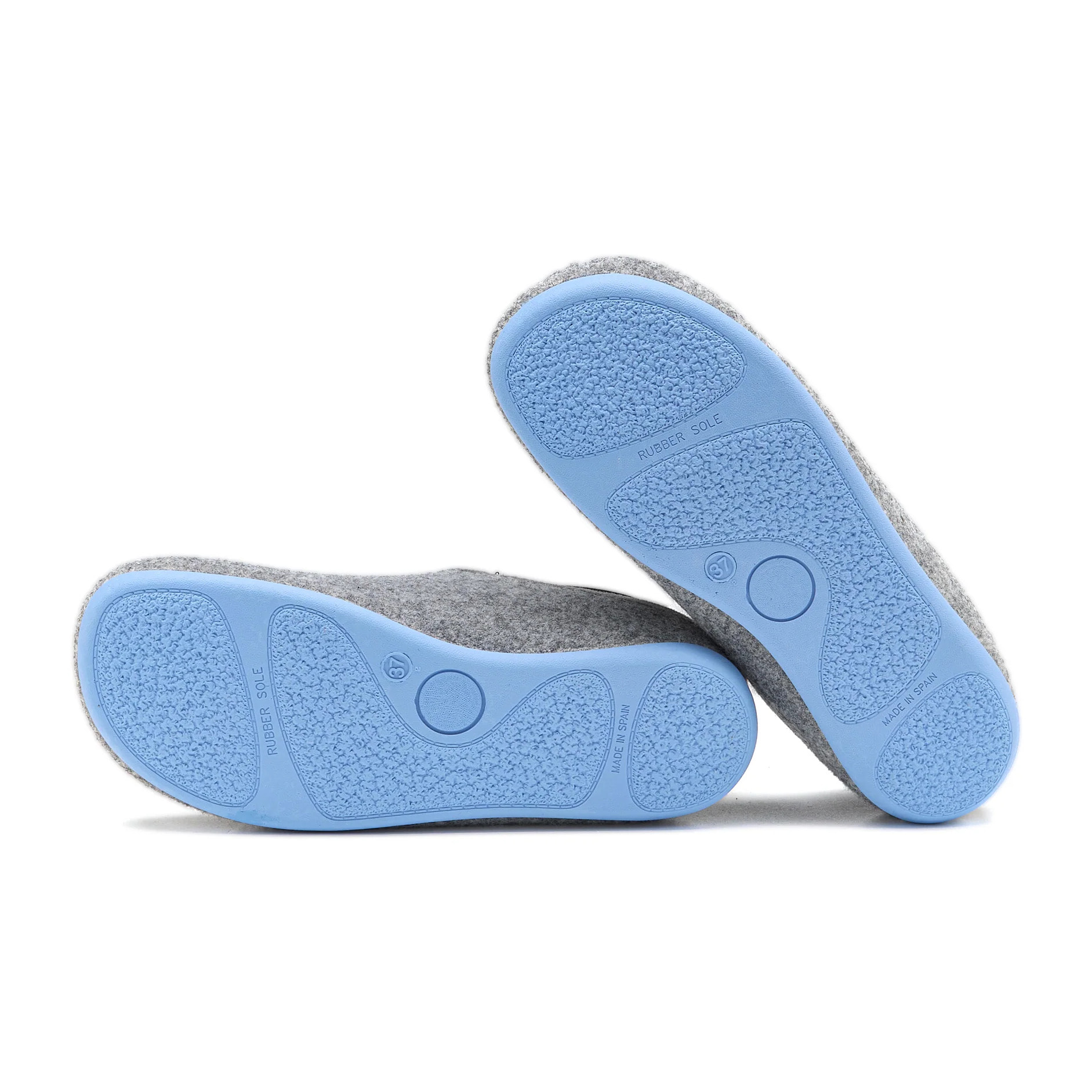 Zapatillas De Casa Lanna Man Gris & Azul