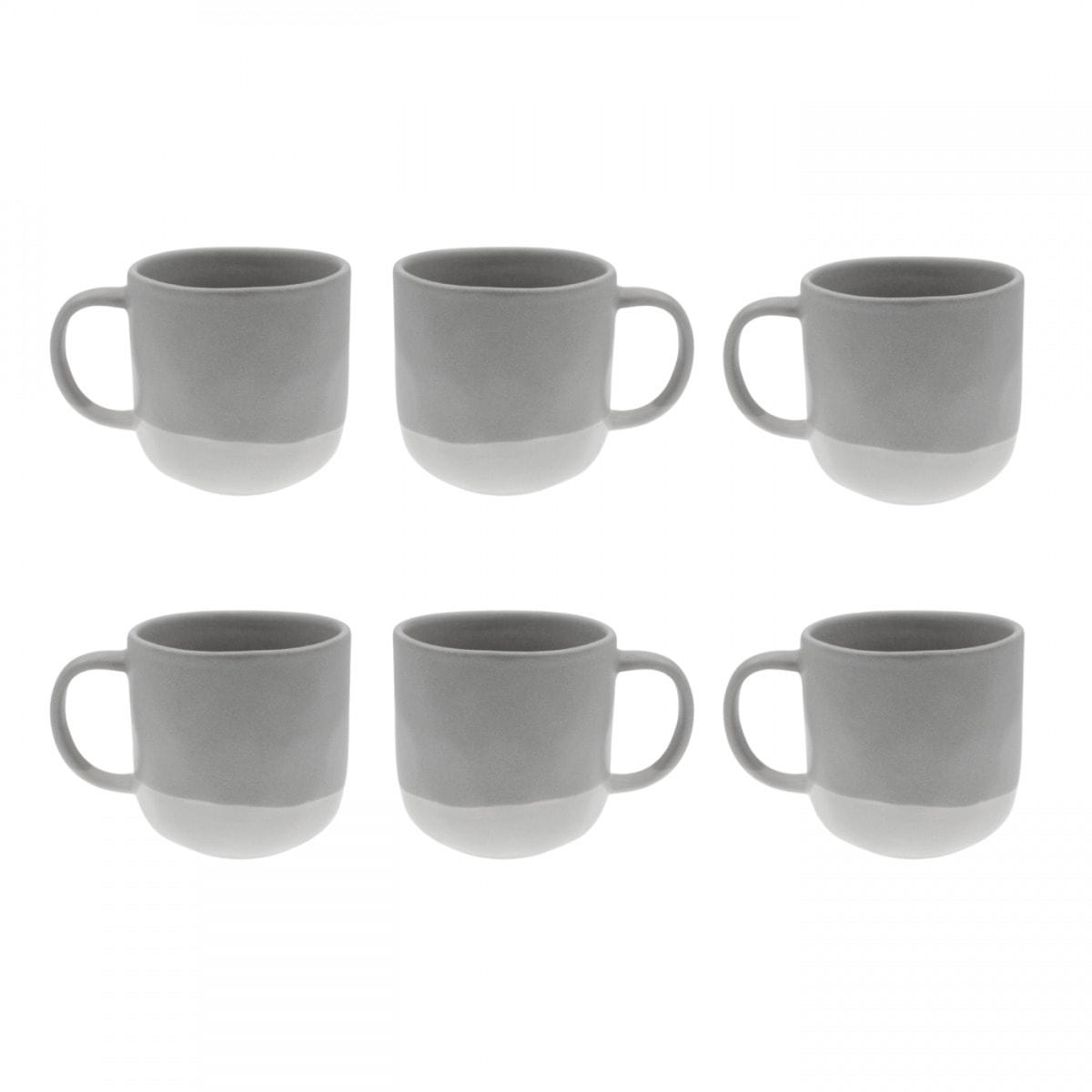 Lot de 6 mugs, TERRE DE SIENNE