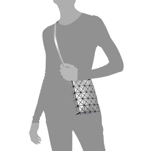 Aterno borsa a tracolla e borsa a mano di design geometrico.