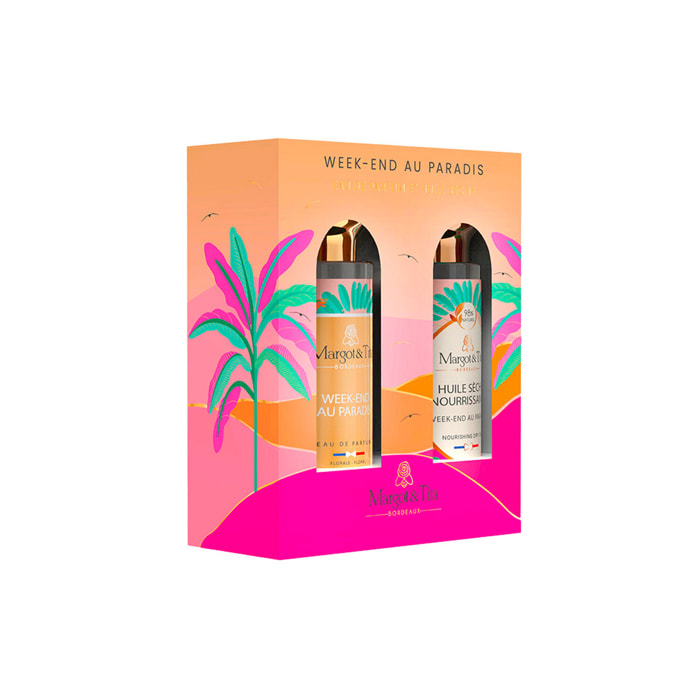 Week-End Au Paradis - Coffret Huile Séche 30 ml et Parfum 30 ml