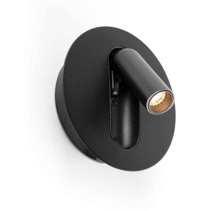 TIMIT Lampada da parete lettore nero