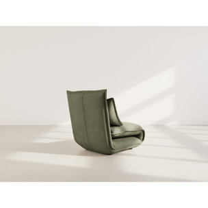 Candice - Banquette 1 place convertible clic-clac en velours côtelé - Vert