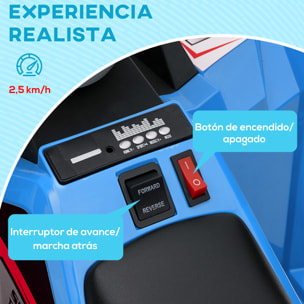 Quad Eléctrico para Niños 6V, Quad para Niños de 18-36 Meses con Avance y Retroceso, Velocidad de 2,5 km/h, Azul