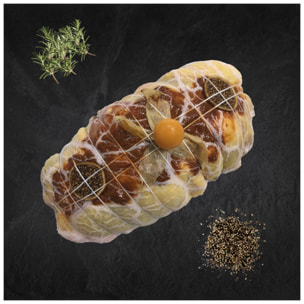 Rôti de chapon farci foie gras figue - 1500g - France