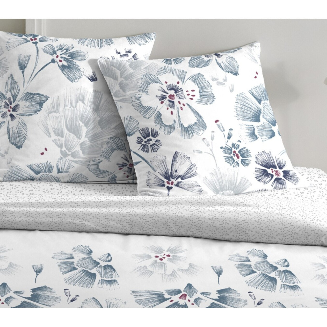 Parure housse de couette 3pcs 100% 100% coton 57 fils_ambre