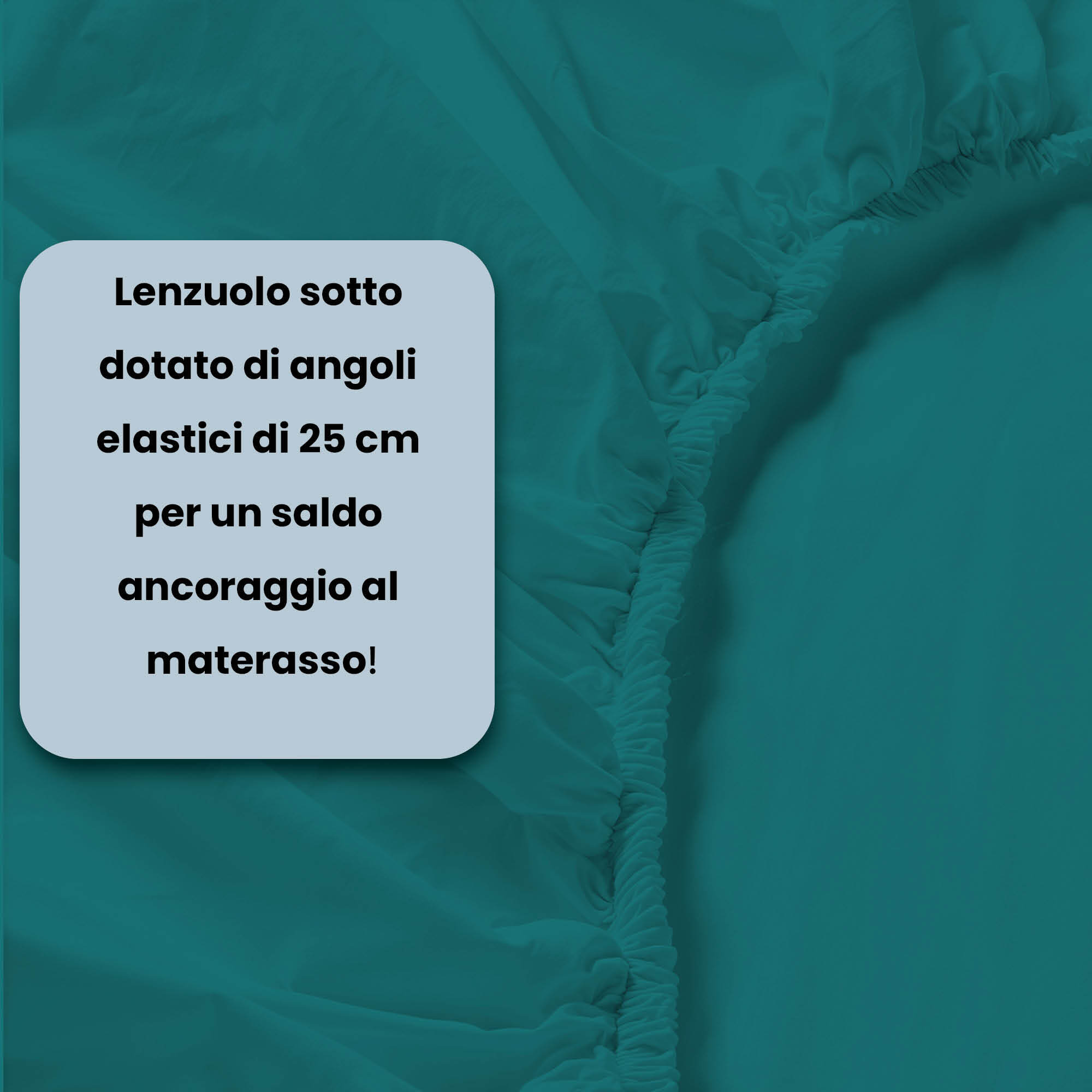 LENZUOLO SOTTO CON ANGOLI MAX COLOR, 100% COTONE MADE IN ITALY