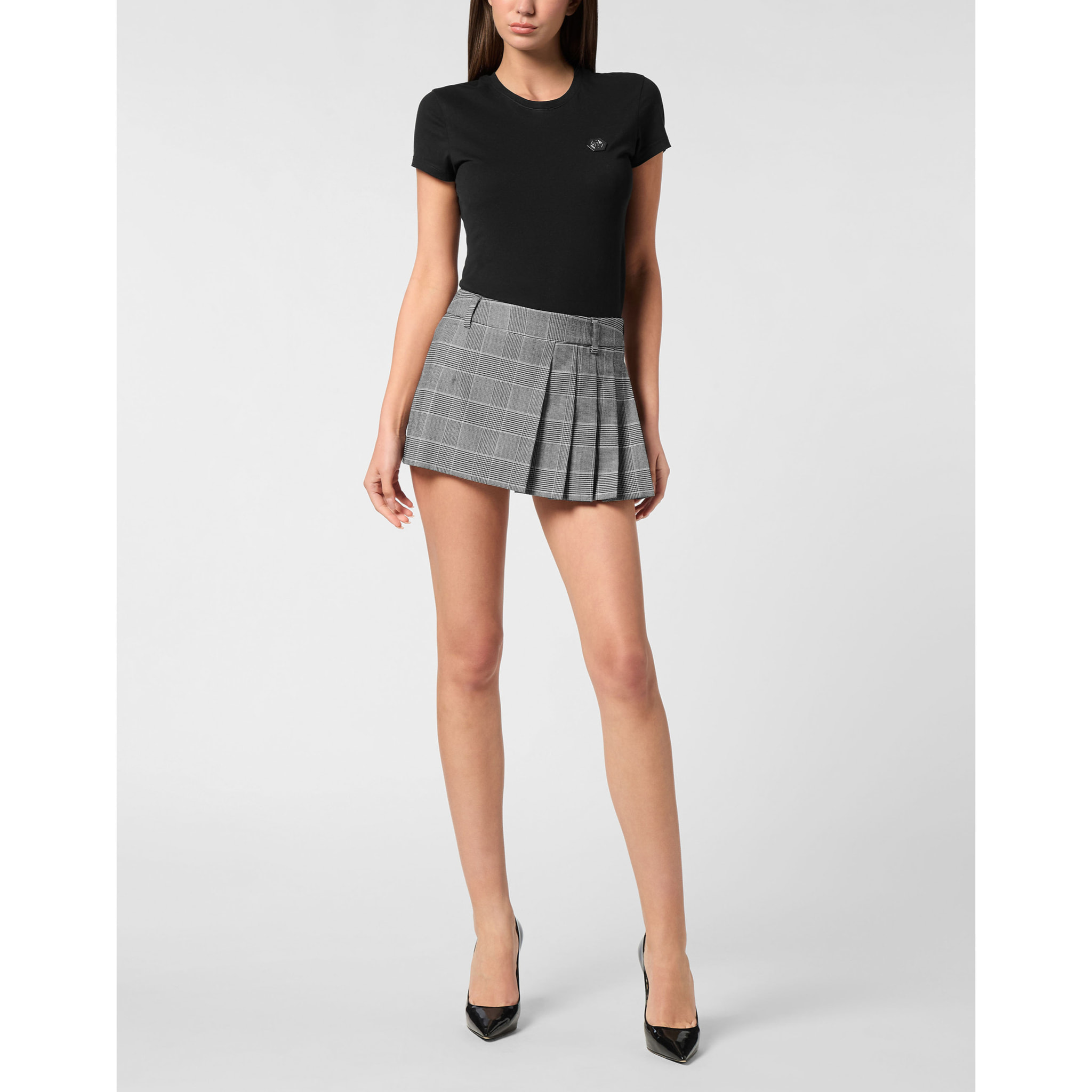 PHILIPP PLEIN Short Skirt Prince of Wales