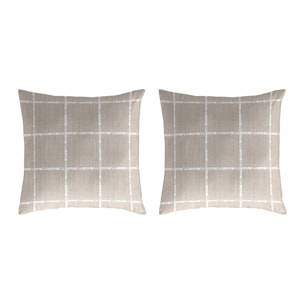 2 Fundas de almohada El Caballo 50x50 cm LEVIATAN Lino - 100% algodón -