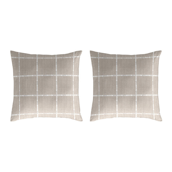2 Fundas de almohada El Caballo 50x50 cm LEVIATAN Lino - 100% algodón -