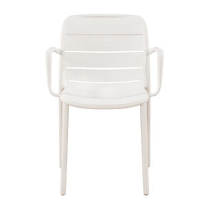 Set Da 4, Poltrona Itaca In Polipropilene Bianca