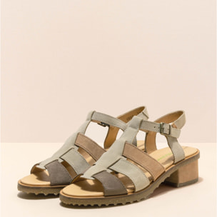 Sandalias con tacón N5800 LUX SUEDE MULTI PIEDRA / SABAL color Multi piedra