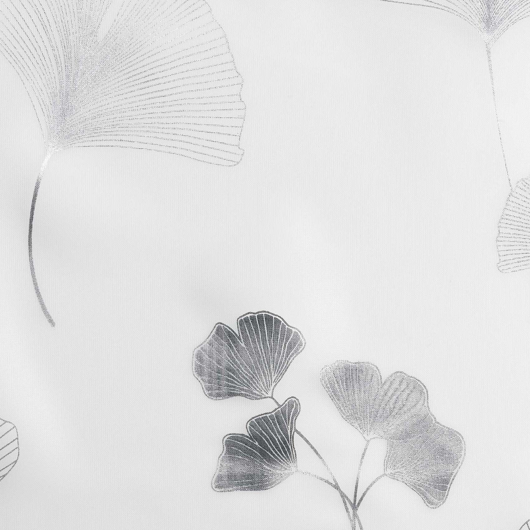 Voilage Ginko argent - Argent