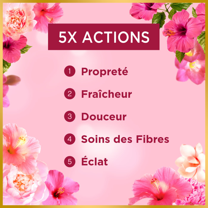 4x25 Pods Tout-en-1 Pivoine Et Hibiscus, Lessive en Capsules Dash