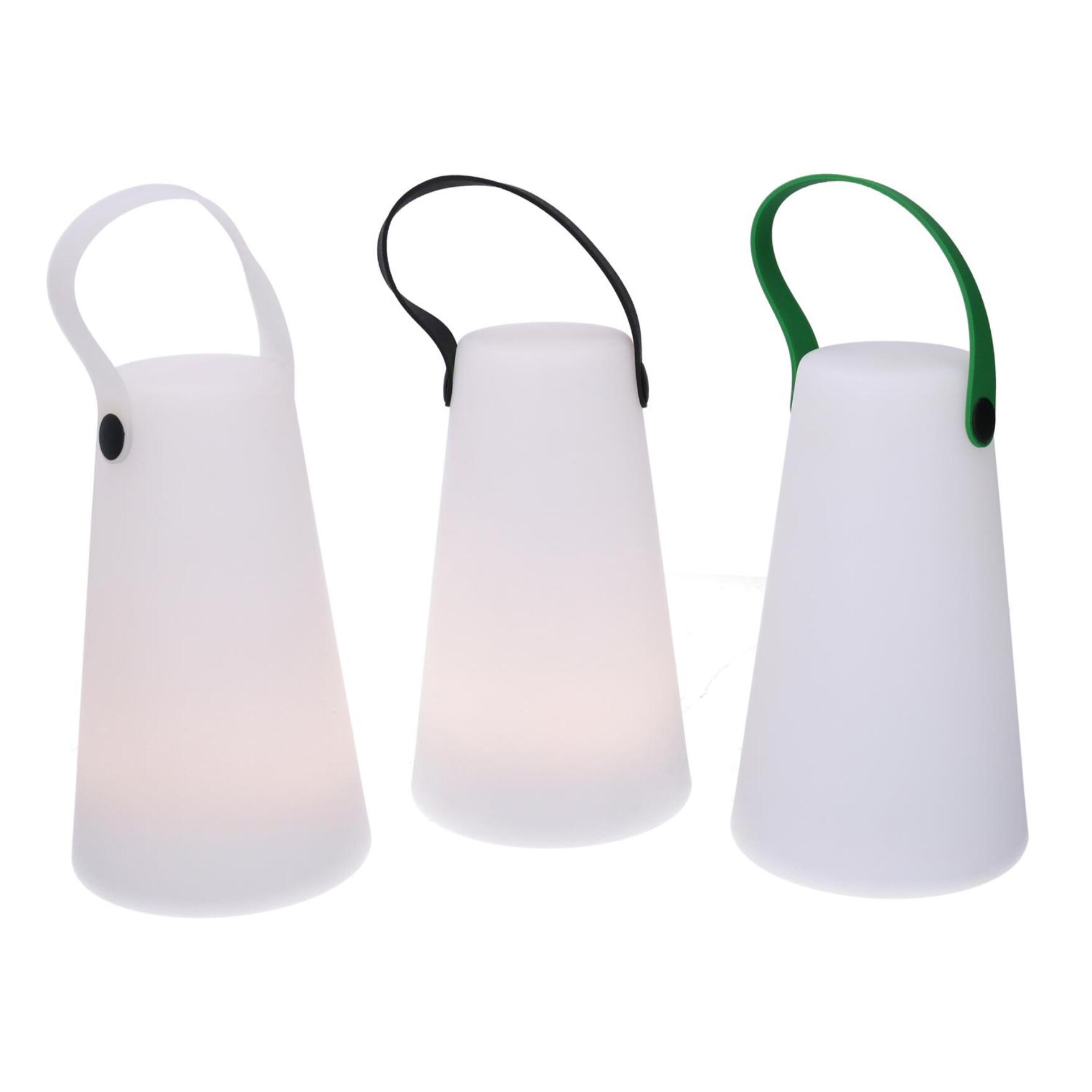 Lampada led in plastica ricaricabile multicolor tondo cmø12h20