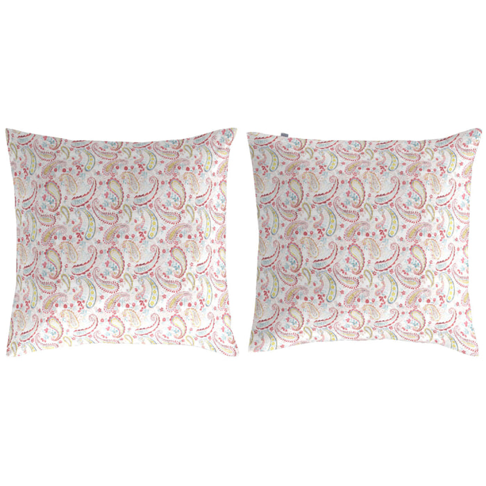 2 Taies d'oreiller encoton 65x65 cm HARMONIE B