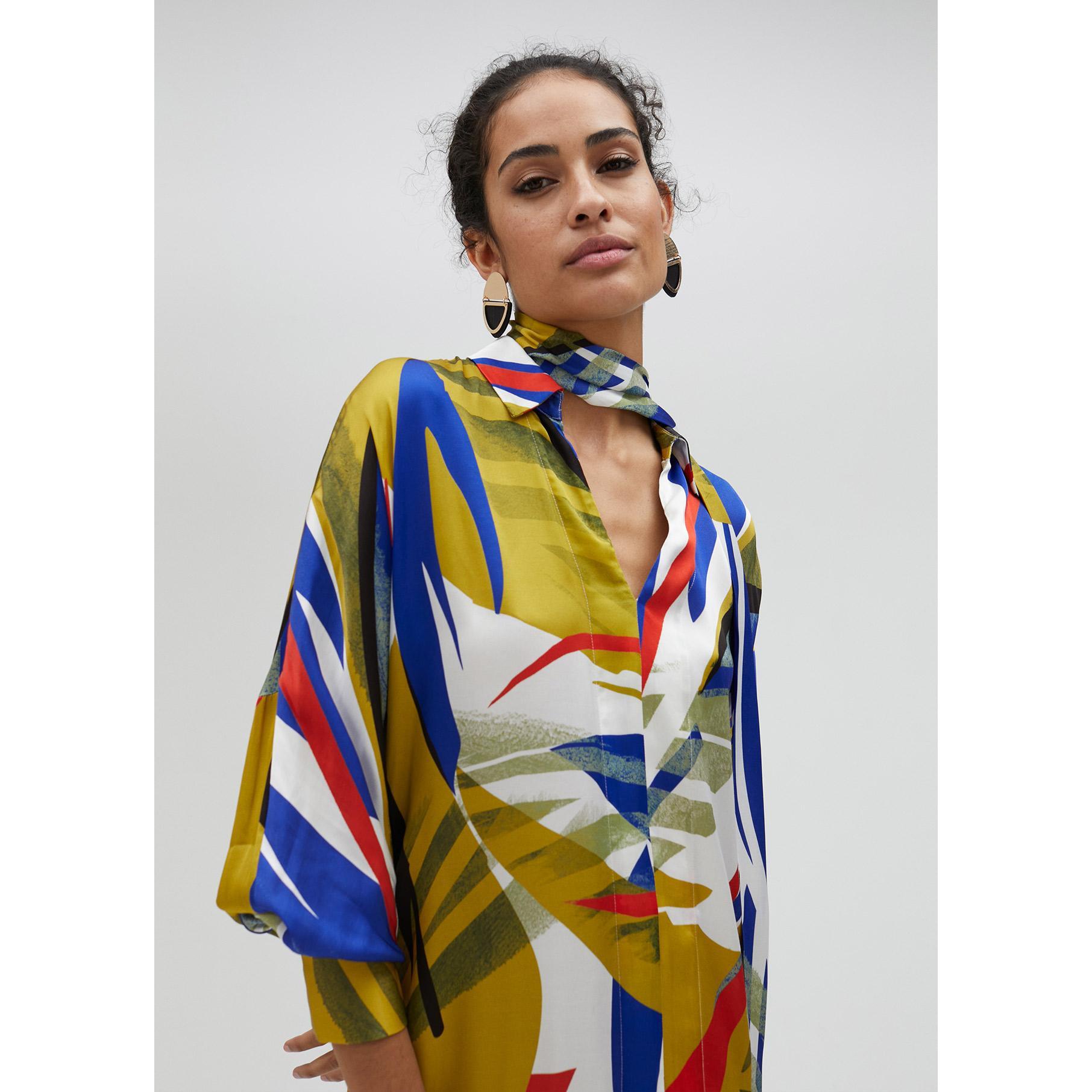 Vestito lungo con stampa