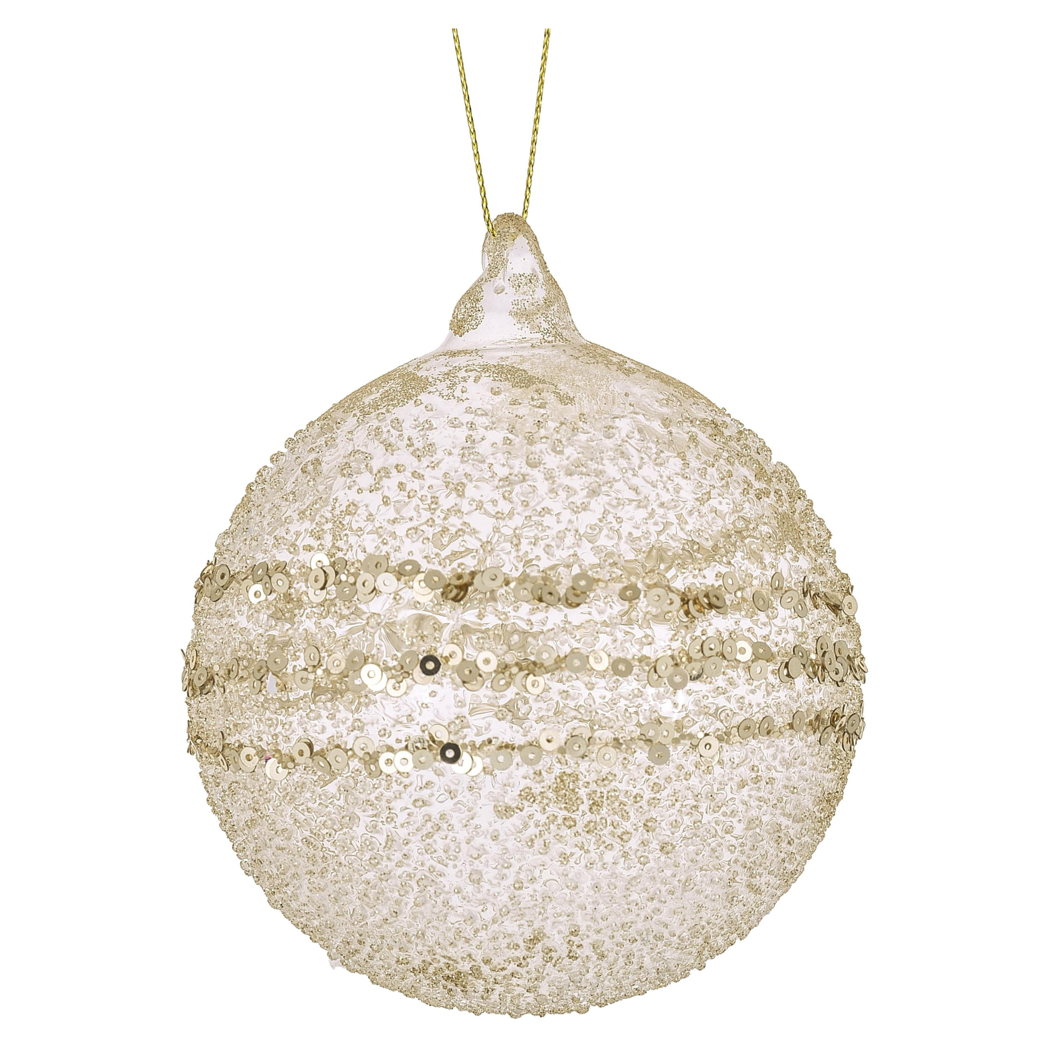 Sfera con paillettes - Pezzi 9 - ORO - Bianchi Dino SpA