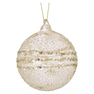 Sfera con paillettes - Pezzi 9 - ORO - Bianchi Dino SpA