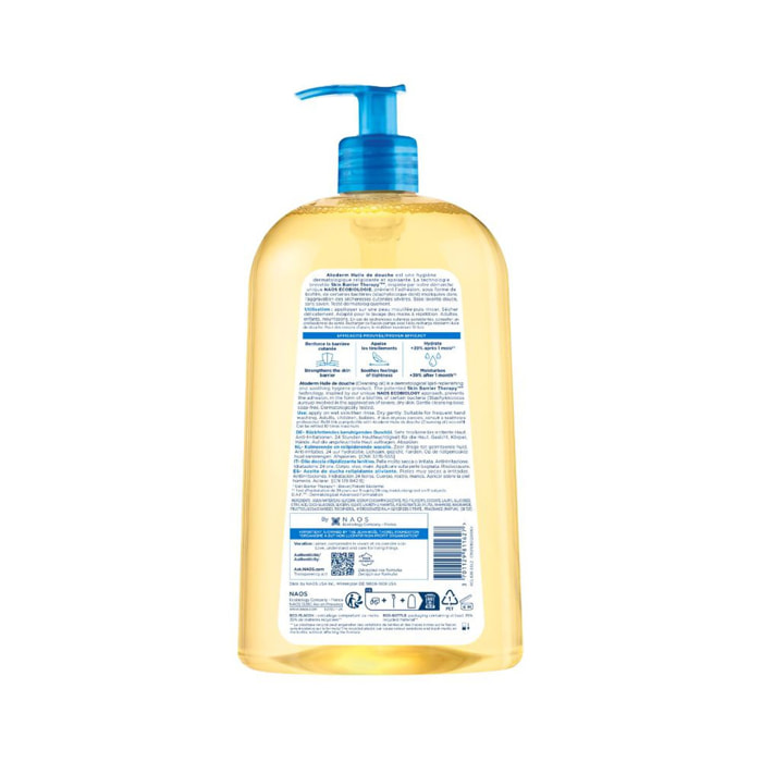 Atoderm Huile de Douche - Anti-Irritations Peaux Sensibles Sèches à Très Sèches