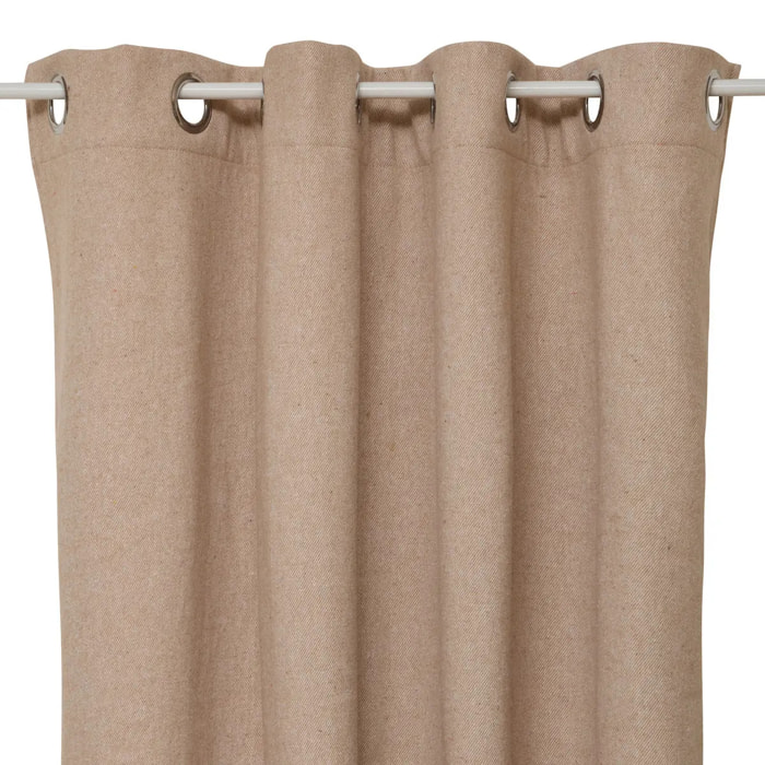 Rideau isolant Kys beige lin 140x260cm