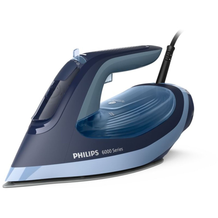 Fer à repasser PHILIPS DST6120/20 fer à vapeur Série 6000 Bleu/Noir, 2600W