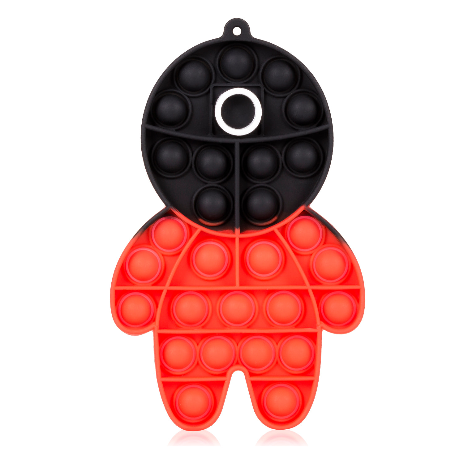 Bubble Pop It giocattolo sensoriale destressante, bolle di silicone da spremere e premere. Cerchio vigilante Squid DAM.