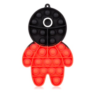 Bubble Pop It giocattolo sensoriale destressante, bolle di silicone da spremere e premere. Cerchio vigilante Squid DAM.