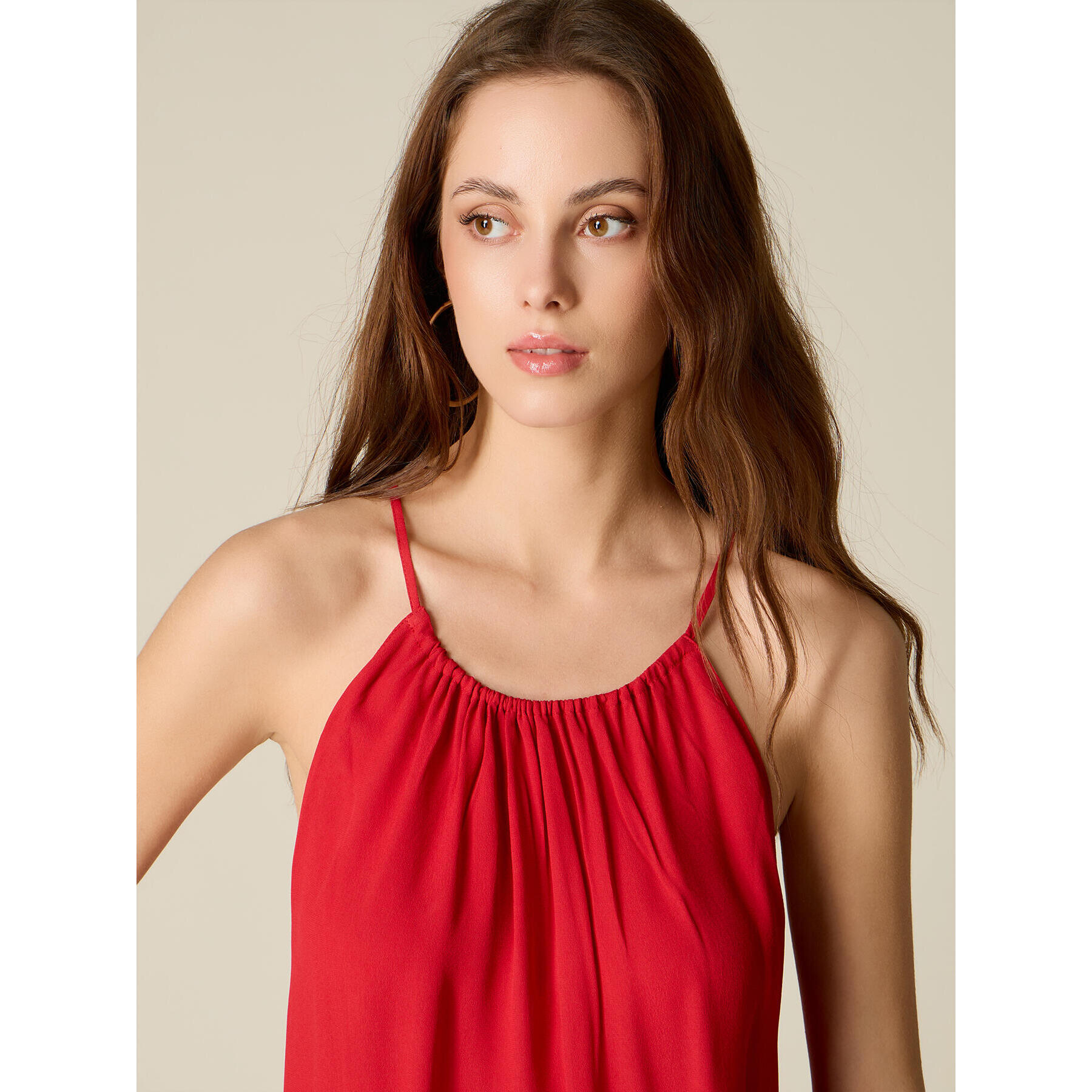 Oltre - Top in viscosa - Rosso