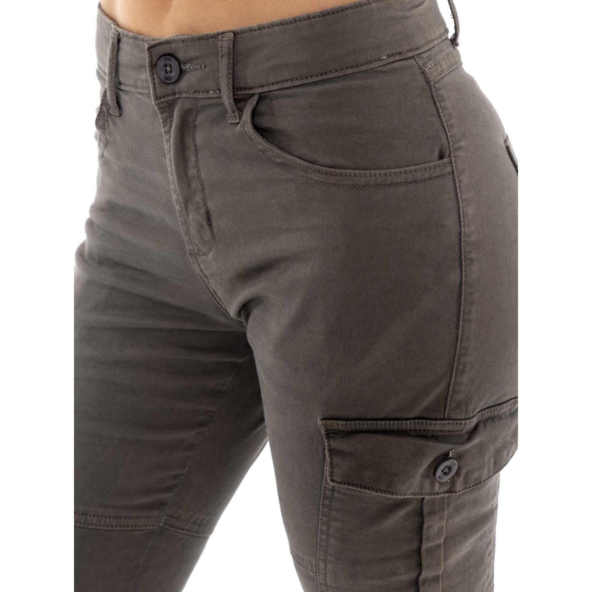 Pantalones cargo de sarga de algodón para mujer Leone 1947 Never Without