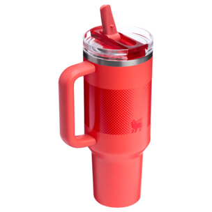 Botella de agua Isotermica - 1,18L - QUENCHER® PROTOUR FLIP STRAW TUMBLER - Hot Coral Fade