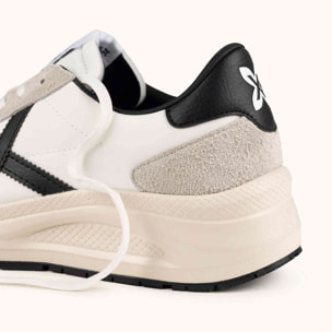 MUNICH AGORA 01 Zapatillas de estética urbana y técnica blancas y beige con detalles negros