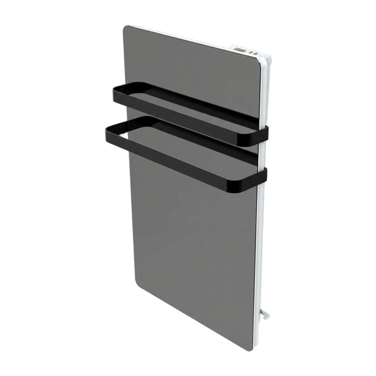 Radiateur sèche-serviette Verre Miroir 500w soufflerie 900w