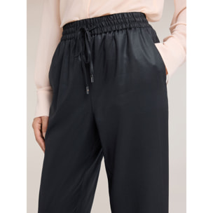Motivi - Joggers in lyocell laminato - Nero