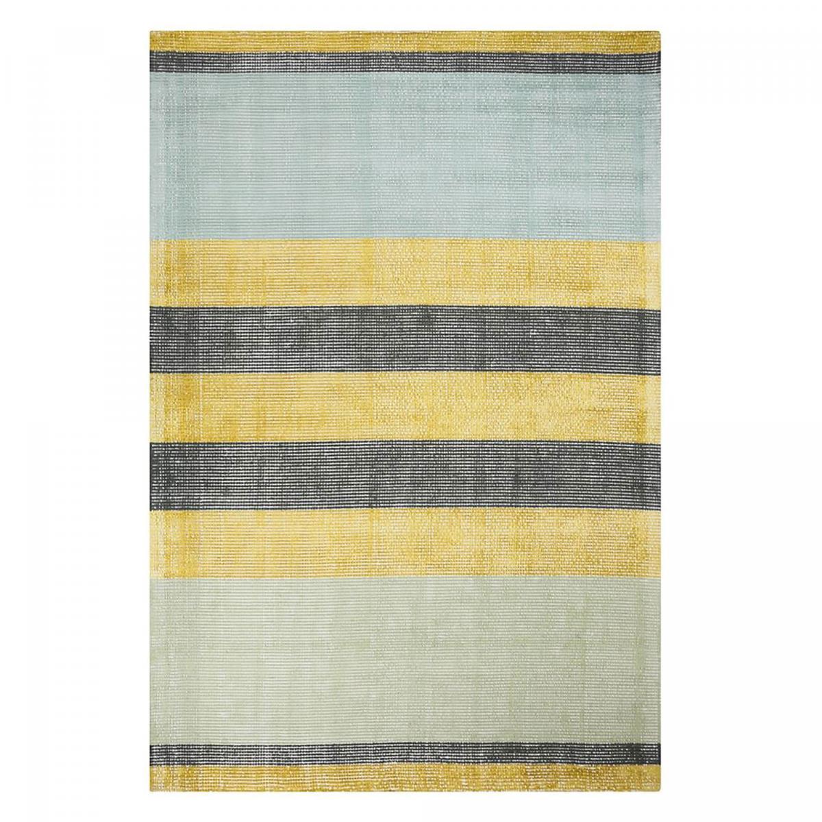 Tapis salon et chambre fait à la main en viscose motif abstrait YOKA