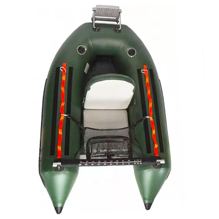 Talla - Belly boat Barca da pesca gonfiabile in PVC con doppia camera d'aria, 185 cm